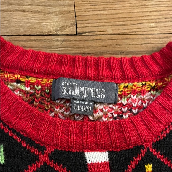 Festive Black and Red Sweater - Picture 2 of 2